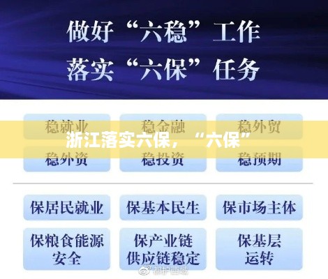 浙江落實(shí)六保，“六保” 