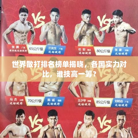 世界散打排名榜單揭曉，各國實力對比，誰技高一籌？