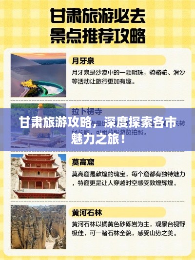 甘肅旅游攻略，深度探索各市魅力之旅！